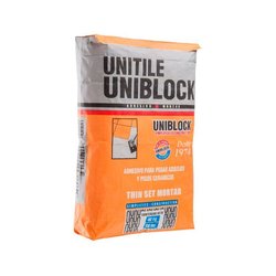 Adhesivo Uniblock Unitile Blanco 20 kg