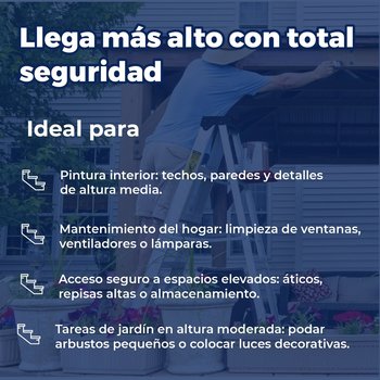 Escalera Tijera Cuprum Aluminio 6 Peldaños