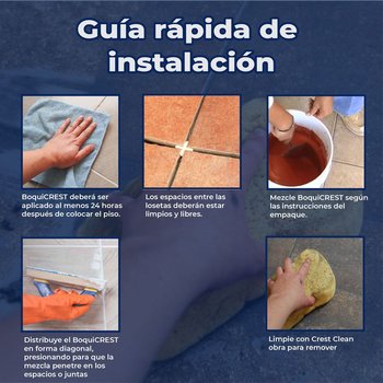 Boquilla con arena 10 kg Crest color blanco ártico