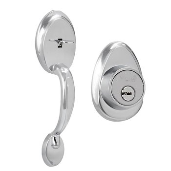 Cerradura Entrada Gatillo Cromo Mate Venecia Yale LL/M