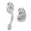 Cerradura Entrada Gatillo Cromo Mate Venecia Yale LL/M