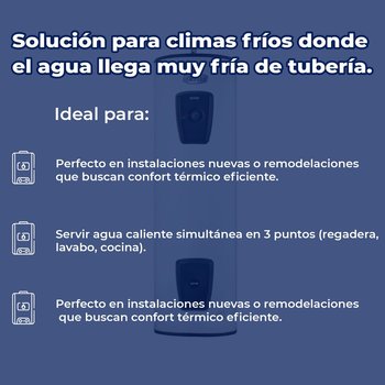 Calentador Depósito Eléctrico Calorex Vattium 108 L 3 Servicios