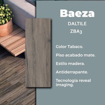 Piso Baeza Tabaco Daltile 18x50 cm