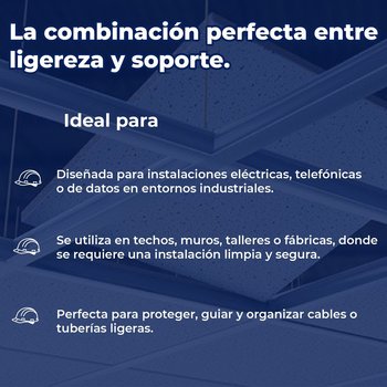 Canaleta de carga calibre 24 1 1/2X3.96 M