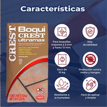 Boquilla con arena 10 kg Crest color gamuza