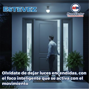 Foco LED Fotocelda Sensor Movimiento 9W Luz Fría