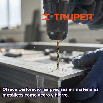 Broca Metal Truper ¼ x 4 pulg