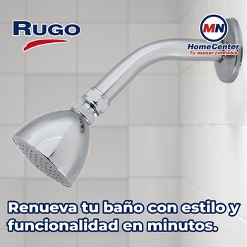 Regadera Con Brazo y Chapetón Genova Rugo 44G