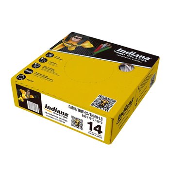 Cable Eléctrico Blanco Rollo de 100 M Calibre 14 THW-LS