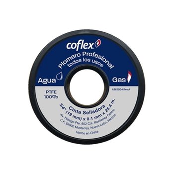 Cinta Teflón 3/4X24.5 Coflex
