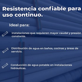 Tubo CPVC 19 MM 3/4 TMO (6 MTS)