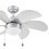 Ventilador de techo tramontana 30 pulgadas plata con luz