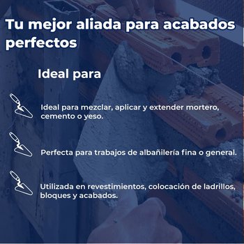 Cuchara Truper para Albañil 9 pulg