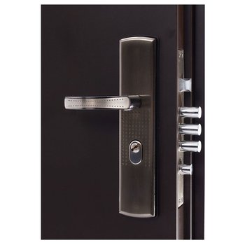 Puerta Izq Serie 5 Alta Seguridad 95X213 MTS CHOCOLATE
