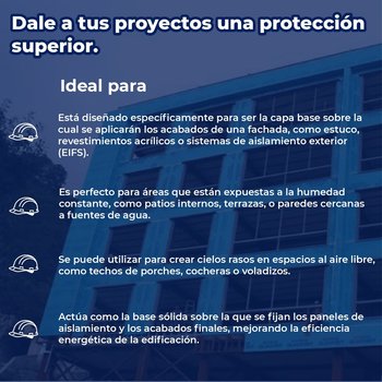 Panel Yeso Exterior FV Glassrey 1/2 27.5 KG