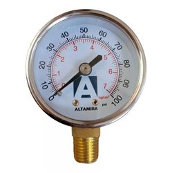 Manómetro Glicerina 0-100 psi ¼ Macho Altamira