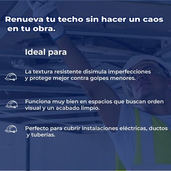Plafón Texturey Estándar 3/8 pulg 61 x 122 cm