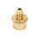 Niple Campana Bronce Gas 3/8 x 1/2 pulg