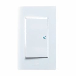 Placa 1 Apagador Lucek Blanco BA013B