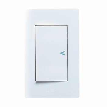 Placa 1 Apagador Lucek Blanco BA013B