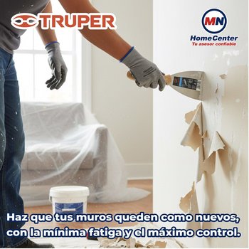 Espátula flexible 3" pulgadas con mango de madera truper