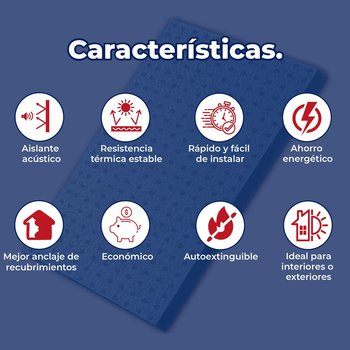 Placa poliestireno Fanosa Blueboard 2" 1.22 x 2.47 M densidad 28