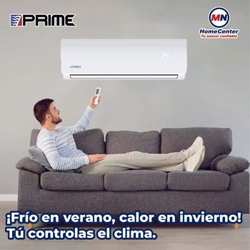 MINISPLIT 1 TONELADA FRIO CALOR 220V PRIME