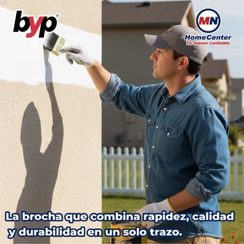 Brocha Premium de Cerda Natural y Poliéster BYP 6” Pulgadas