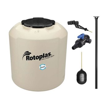 Tinaco Rotoplas Plus Beige 1100 L C/Herrajes S/Filtro 1.25X1.15