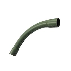 Curva conduit pvc verde pesado 50 mm 2" x 90