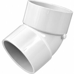 Codo PVC Hidraulico Cementado 45x200 mm 8 Ced. 40 Lasco Codo PVC Hidraulico Cementado 45x200 mm 8 Ced. 40 Lasco