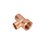 Tee Cobre Rosca Interior Lateral 19 mm ¾