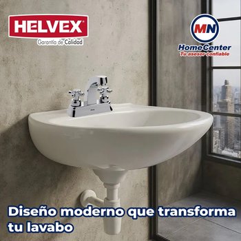 Llave Mezcladora Para Lavabo Acaya 4 pulg Helvex Cromo HM-22