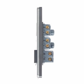 Placa 1 Apagador Sencillo 2 Contactos Lucek BP20MA