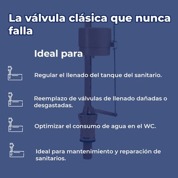 Válvula de Llenado clásica para Sanitario Fluidmaster 200AM133