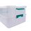 Caja con Clip Doble Espacio Plástica 36X27X19cm Transparente