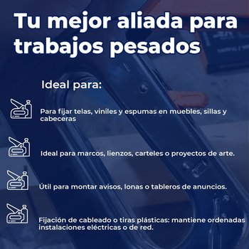 Engrapadora / clavadora tipo pistola uso rudo Truper