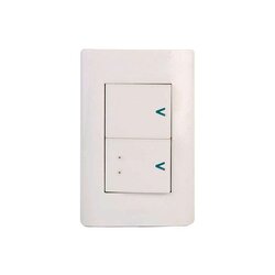 Placa 2 Apagador Sencillo Lucek Blanco BA023B