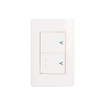 Placa 2 Apagador Sencillo Lucek Blanco BA023B