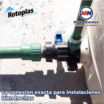 Conector Tuboplus Rotoplas Rosca Interior 1/2 x 1/2 pulgada