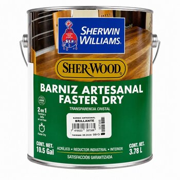 Barniz Artesanal Brillante 3.78 L Para Madera