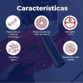 Tubo Gas 20 MM 1/2 Rollo 100 ML