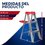 Escalera Tijera Aluminio 2 Peldaños 150 KG