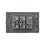 Placa 1 Apagador Sencillo 2 Contactos Lucek Flat Blanco
