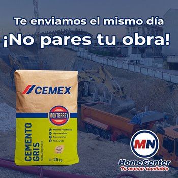 Cemento Cemex Gris Monterrey Extra 25 kg