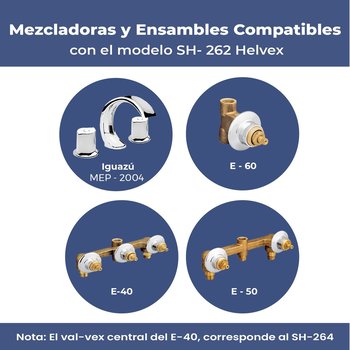 Valvex Izquierdo Armado Helvex Modelo SH-262