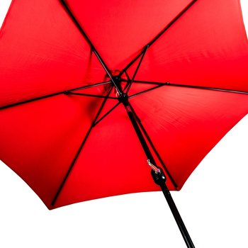 Sombrilla Jardín Manivela De Acero Roja