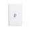 Placa 1 Toma Coaxial marca Lucek Blanco