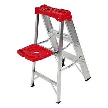 Escalera Tijera Aluminio 2 Peldaños 150 KG