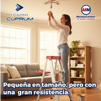Escalera Tijera Aluminio 2 Peldaños 150 KG